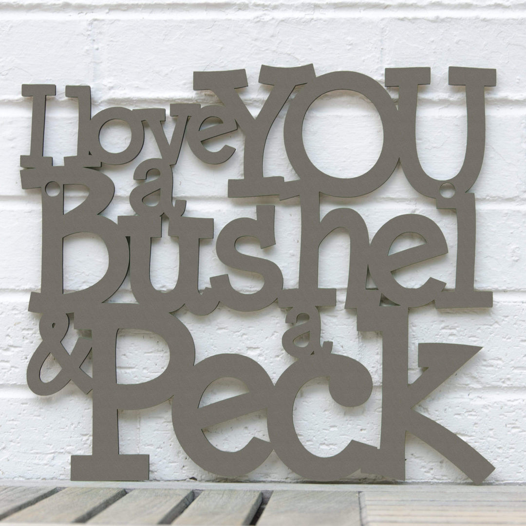 Spunky Fluff Proudly handmade in South Dakota, USA I Love You a Bushel &amp; a Peck