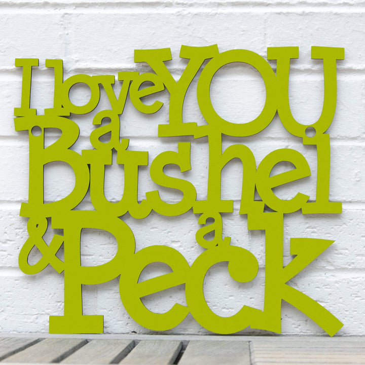 Spunky Fluff Proudly handmade in South Dakota, USA I Love You a Bushel &amp; a Peck
