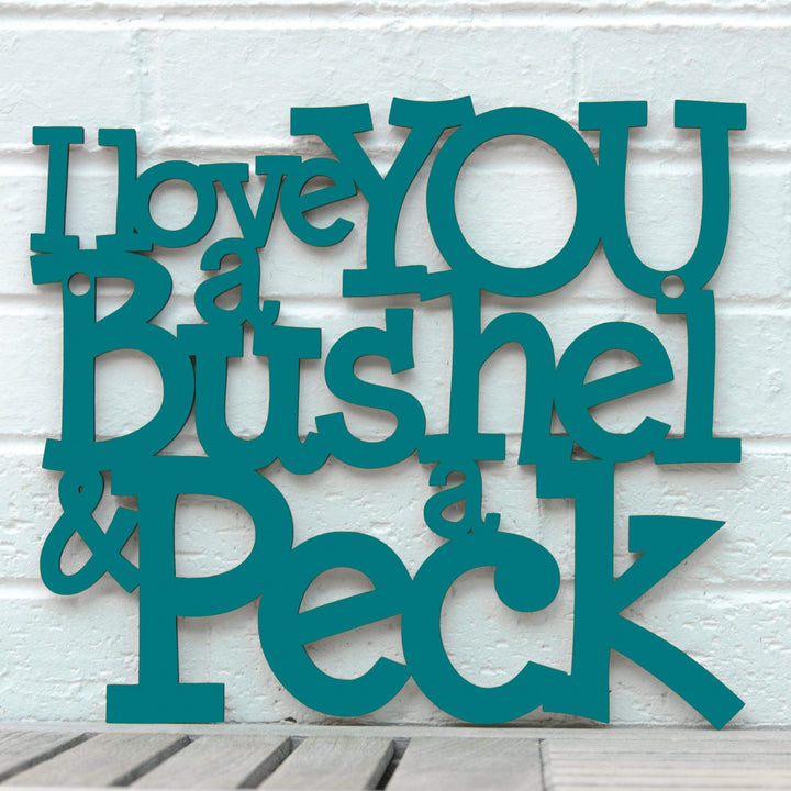 Spunky Fluff Proudly handmade in South Dakota, USA I Love You a Bushel &amp; a Peck