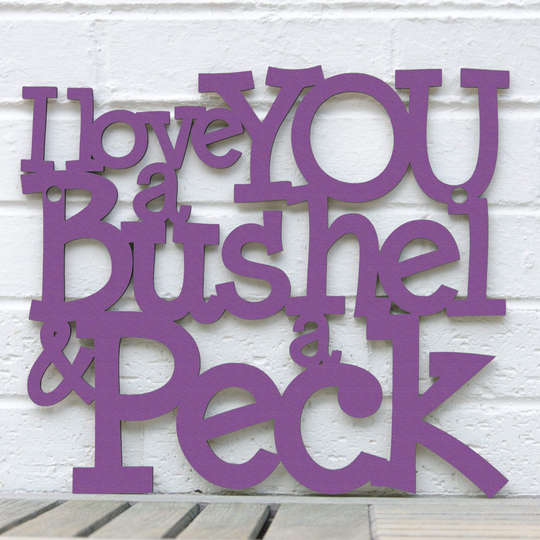 Spunky Fluff Proudly handmade in South Dakota, USA I Love You a Bushel &amp; a Peck