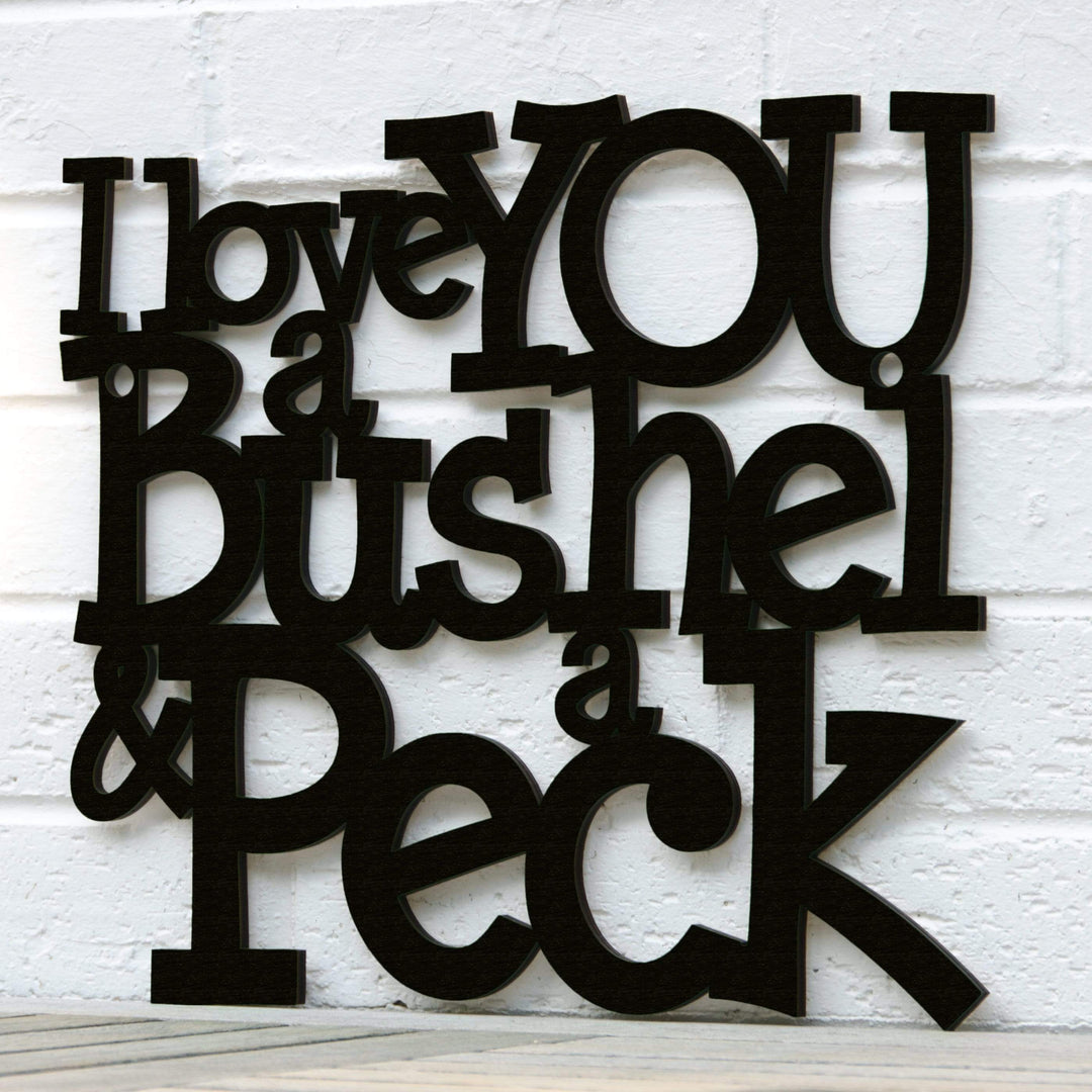 Spunky Fluff Proudly handmade in South Dakota, USA I Love You a Bushel &amp; a Peck