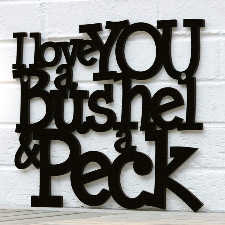 Spunky Fluff Proudly handmade in South Dakota, USA I Love You a Bushel &amp; a Peck