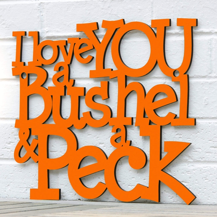 Spunky Fluff Proudly handmade in South Dakota, USA I Love You a Bushel &amp; a Peck