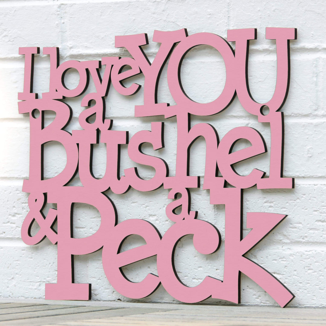 Spunky Fluff Proudly handmade in South Dakota, USA I Love You a Bushel &amp; a Peck