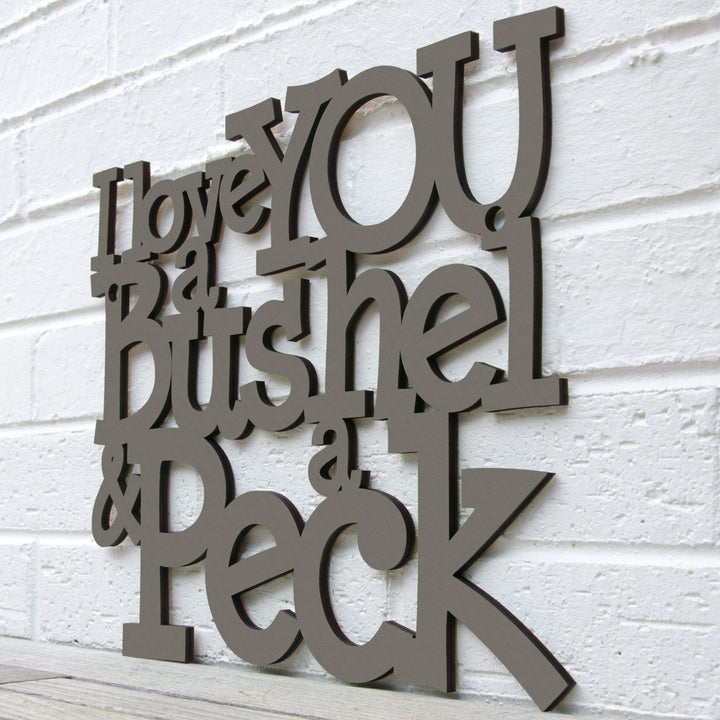 Spunky Fluff Proudly handmade in South Dakota, USA I Love You a Bushel &amp; a Peck
