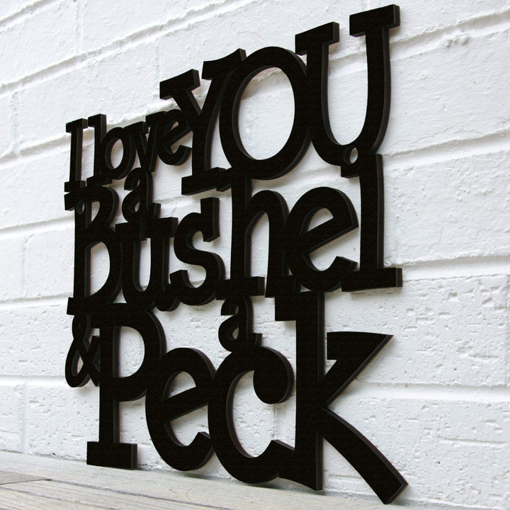 Spunky Fluff Proudly handmade in South Dakota, USA I Love You a Bushel &amp; a Peck