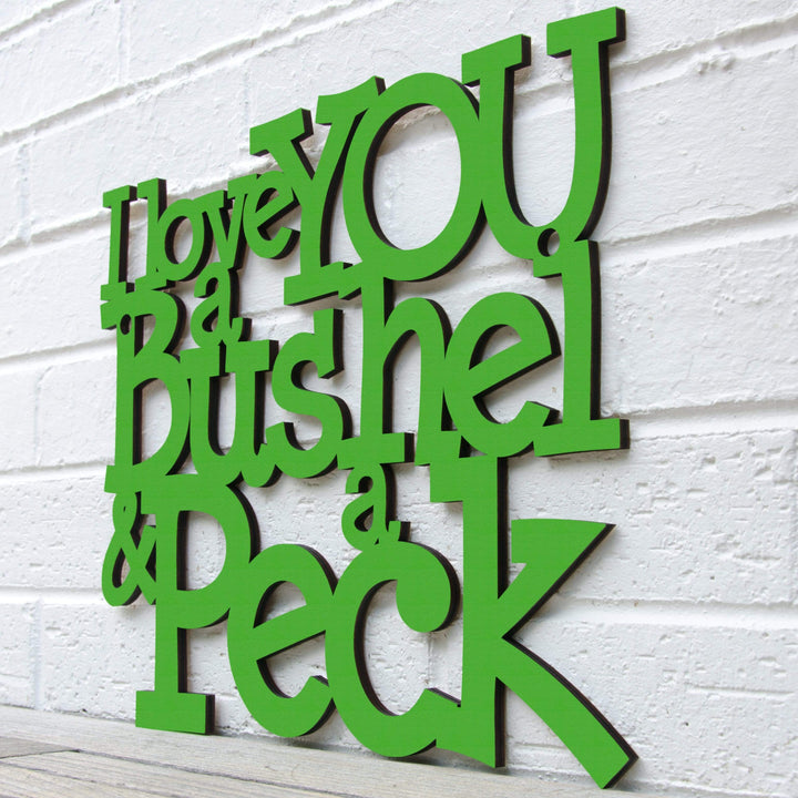 Spunky Fluff Proudly handmade in South Dakota, USA I Love You a Bushel &amp; a Peck