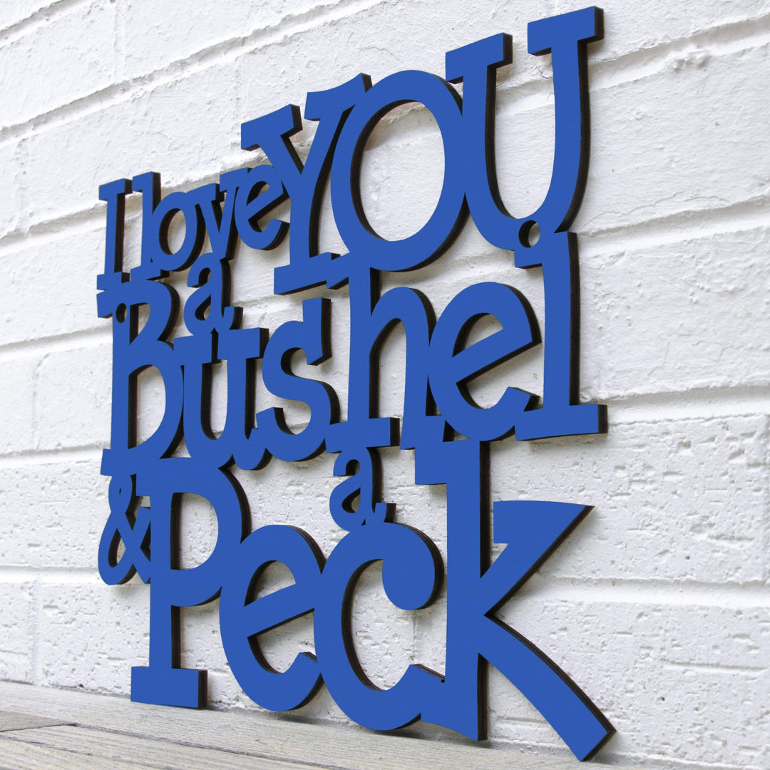 Spunky Fluff Proudly handmade in South Dakota, USA I Love You a Bushel &amp; a Peck