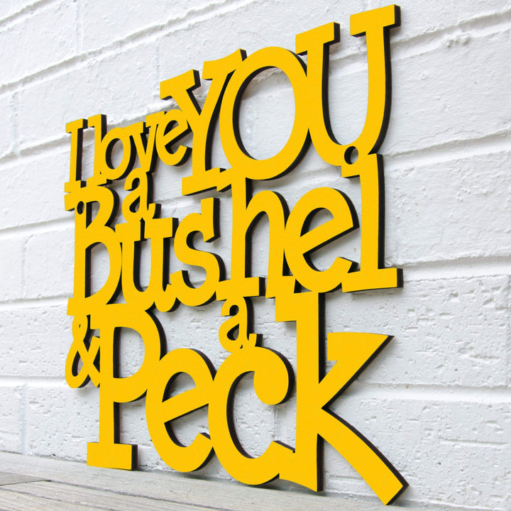 Spunky Fluff Proudly handmade in South Dakota, USA I Love You a Bushel &amp; a Peck