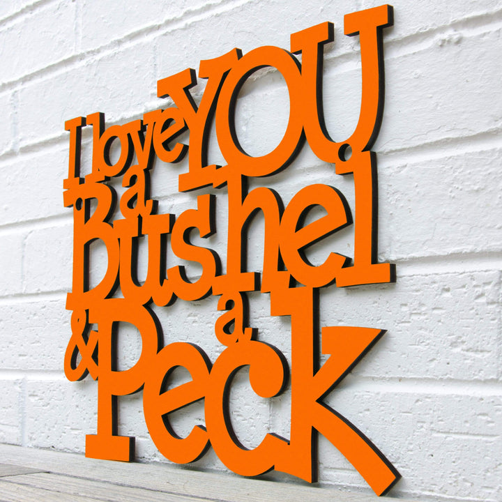 Spunky Fluff Proudly handmade in South Dakota, USA I Love You a Bushel &amp; a Peck