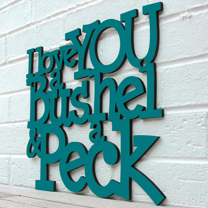Spunky Fluff Proudly handmade in South Dakota, USA I Love You a Bushel &amp; a Peck