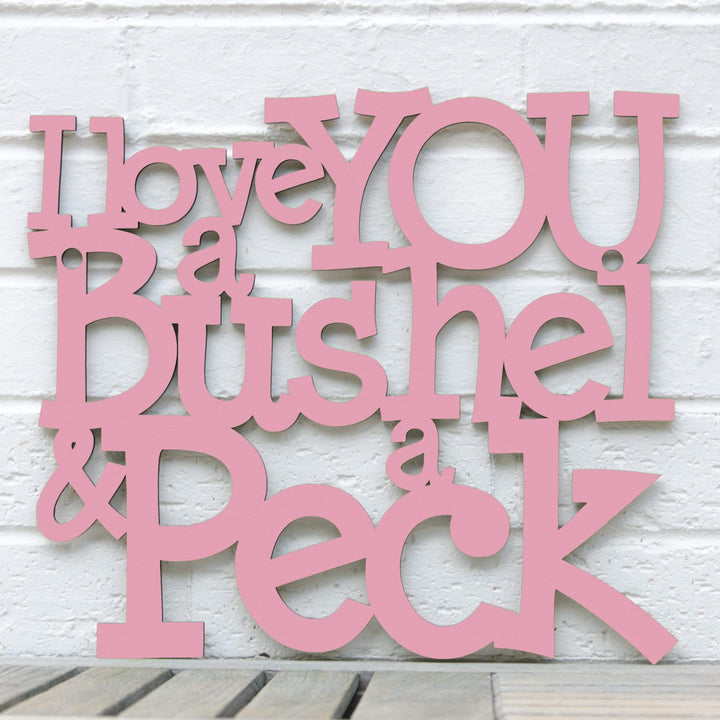 Spunky Fluff Proudly handmade in South Dakota, USA I Love You a Bushel &amp; a Peck