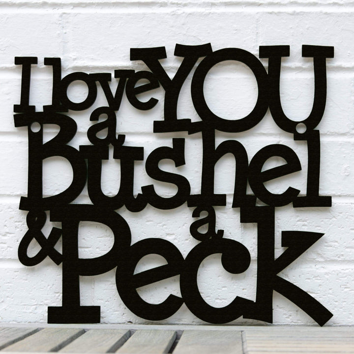 Spunky Fluff Proudly handmade in South Dakota, USA I Love You a Bushel &amp; a Peck