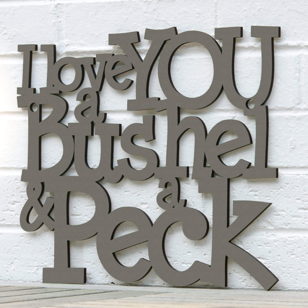 Spunky Fluff Proudly handmade in South Dakota, USA I Love You a Bushel &amp; a Peck
