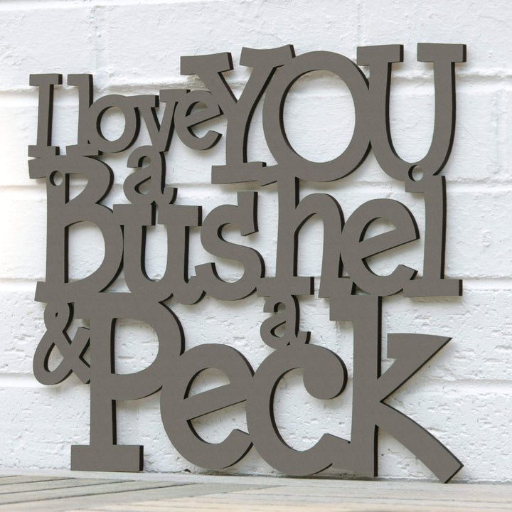 Spunky Fluff Proudly handmade in South Dakota, USA I Love You a Bushel &amp; a Peck