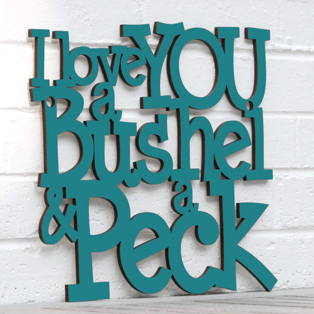 Spunky Fluff Proudly handmade in South Dakota, USA I Love You a Bushel &amp; a Peck
