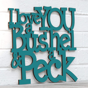 Spunky Fluff Proudly handmade in South Dakota, USA I Love You a Bushel & a Peck