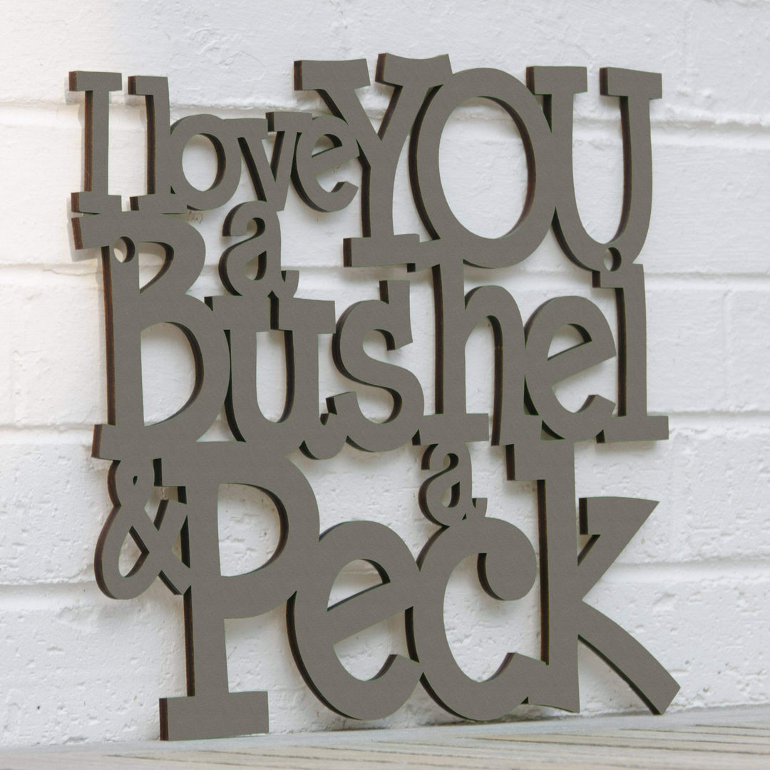Spunky Fluff Proudly handmade in South Dakota, USA I Love You a Bushel &amp; a Peck