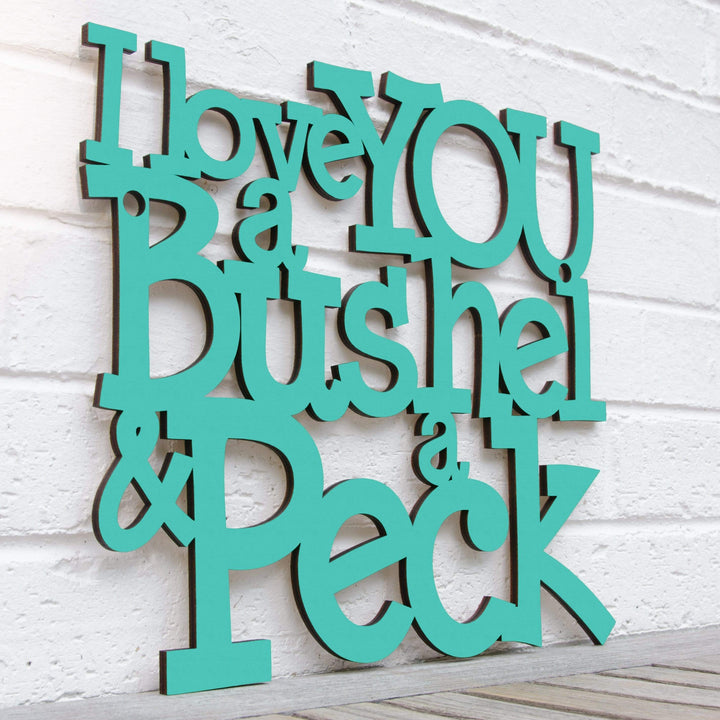 Spunky Fluff Proudly handmade in South Dakota, USA I Love You a Bushel &amp; a Peck