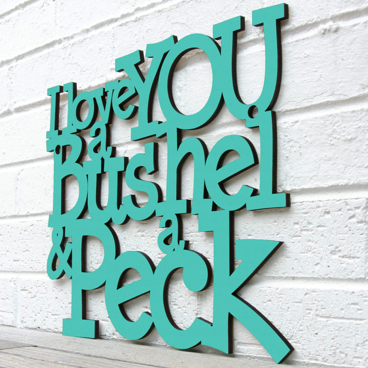 Spunky Fluff Proudly handmade in South Dakota, USA I Love You a Bushel &amp; a Peck
