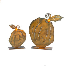 Load image into Gallery viewer, Prairie Dance Proudly Handmade in South Dakota, USA Small Jack Jack Pumpkin – Tall – Decorative Fall Sculpture
