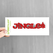 Load image into Gallery viewer, Spunky Fluff Proudly handmade in South Dakota, USA Red Jingle-Tiny Word Magnet
