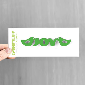 Spunky Fluff Proudly handmade in South Dakota, USA Grass Green Joy-Tiny Word Magnet