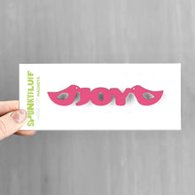 Load image into Gallery viewer, Spunky Fluff Proudly handmade in South Dakota, USA Magenta Joy-Tiny Word Magnet
