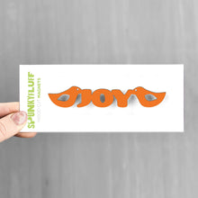 Load image into Gallery viewer, Spunky Fluff Proudly handmade in South Dakota, USA Orange Joy-Tiny Word Magnet
