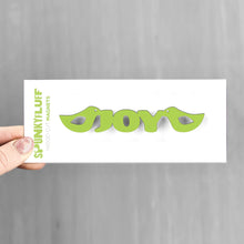 Load image into Gallery viewer, Spunky Fluff Proudly handmade in South Dakota, USA Pear Green Joy-Tiny Word Magnet
