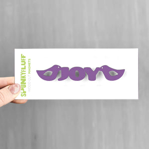 Spunky Fluff Proudly handmade in South Dakota, USA Purple Joy-Tiny Word Magnet