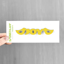 Load image into Gallery viewer, Spunky Fluff Proudly handmade in South Dakota, USA Yellow Joy-Tiny Word Magnet
