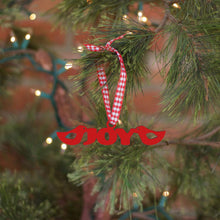 Load image into Gallery viewer, Spunky Fluff Proudly handmade in South Dakota, USA Red Joy Tiny Word Ornament
