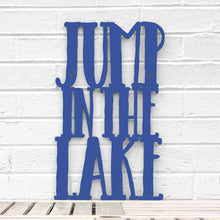 Load image into Gallery viewer, Spunky Fluff Proudly handmade in South Dakota, USA Medium / Cobalt Blue Jump in the Lake
