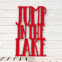 Load image into Gallery viewer, Spunky Fluff Proudly handmade in South Dakota, USA Medium / Red Jump in the Lake
