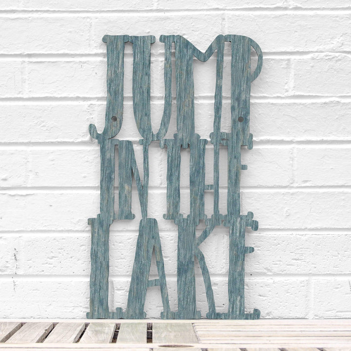 Spunky Fluff Proudly handmade in South Dakota, USA Medium / Weathered Denim Jump in the Lake