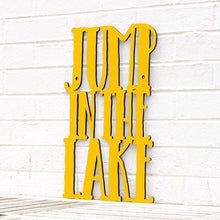 Load image into Gallery viewer, Spunky Fluff Proudly handmade in South Dakota, USA Medium / Yellow Jump in the Lake

