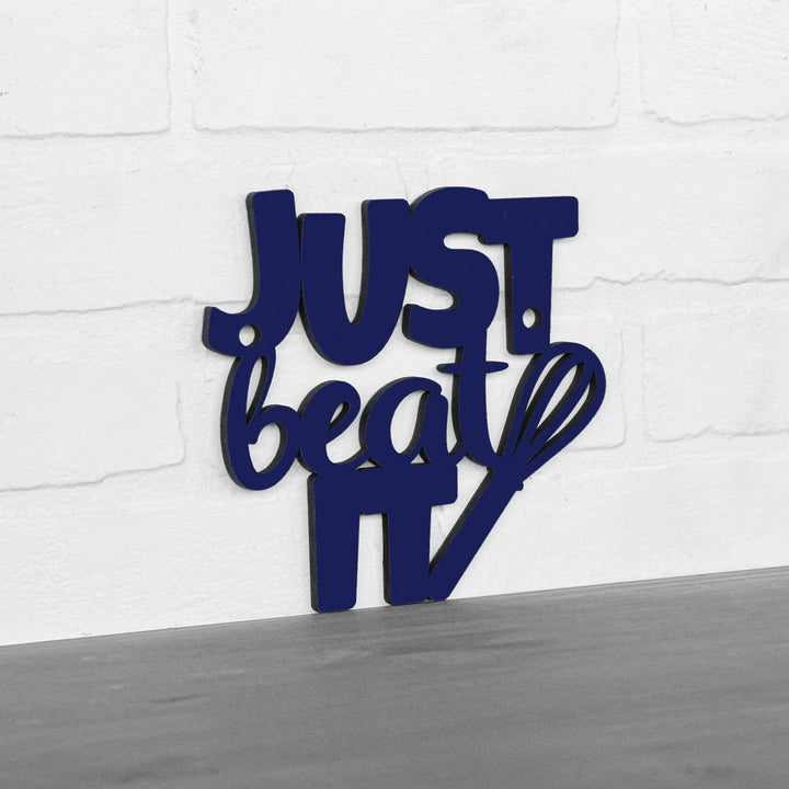 Spunky Fluff Proudly handmade in South Dakota, USA Small / Navy Blue Just Beat It