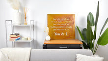 Load image into Gallery viewer, Prairie Dance Proudly Handmade in South Dakota, USA &quot;Just The Two Of Us&quot; Lyric Wall Art
