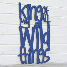 Load image into Gallery viewer, Spunky Fluff Proudly handmade in South Dakota, USA Medium / Cobalt Blue King of all the Wild Things
