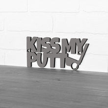 Load image into Gallery viewer, Spunky Fluff Proudly handmade in South Dakota, USA Small / Charcoal Gray Kiss My Putt
