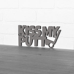 Spunky Fluff Proudly handmade in South Dakota, USA Small / Charcoal Gray Kiss My Putt