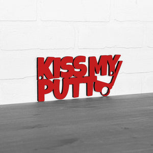 Spunky Fluff Proudly handmade in South Dakota, USA Small / Red Kiss My Putt