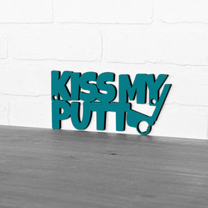 Spunky Fluff Proudly handmade in South Dakota, USA Small / Teal Kiss My Putt