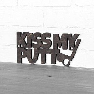 Spunky Fluff Proudly handmade in South Dakota, USA Small / Weathered Ebony Kiss My Putt