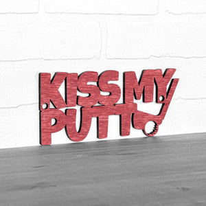 Spunky Fluff Proudly handmade in South Dakota, USA Small / Weathered Red Kiss My Putt