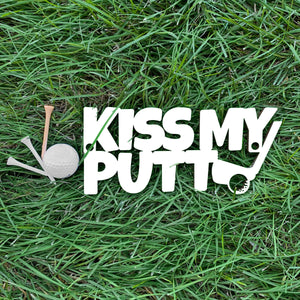 Spunky Fluff Proudly handmade in South Dakota, USA Small / White Kiss My Putt