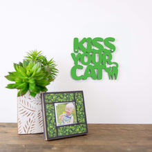 Load image into Gallery viewer, Spunky Fluff Proudly handmade in South Dakota, USA Small / Grass Green Kiss Your Cat
