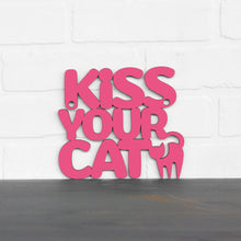 Load image into Gallery viewer, Spunky Fluff Proudly handmade in South Dakota, USA Small / Magenta Kiss Your Cat
