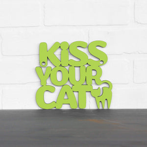 Spunky Fluff Proudly handmade in South Dakota, USA Small / Pear Green Kiss Your Cat